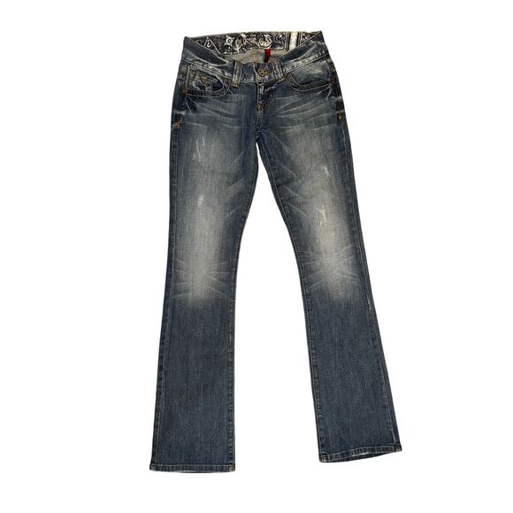 Guess Daredevil Y2K low rise bootcut jeans women’s size 26 - Picture 1 of 11